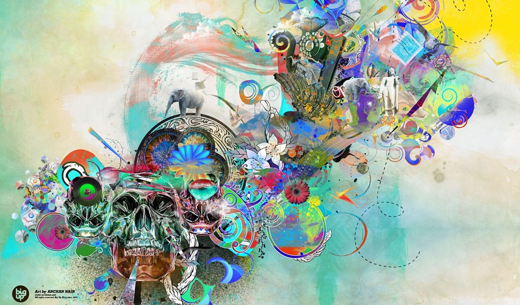 Modern Abstract Art Wallpaper Colorful History Abstract Art