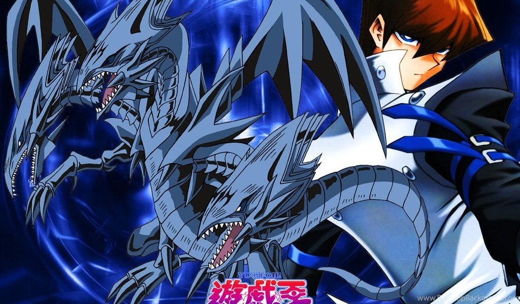 Seto Kaiba And Blue Eyes Ultimate Dragon The Anime Kingdom Desktop Background