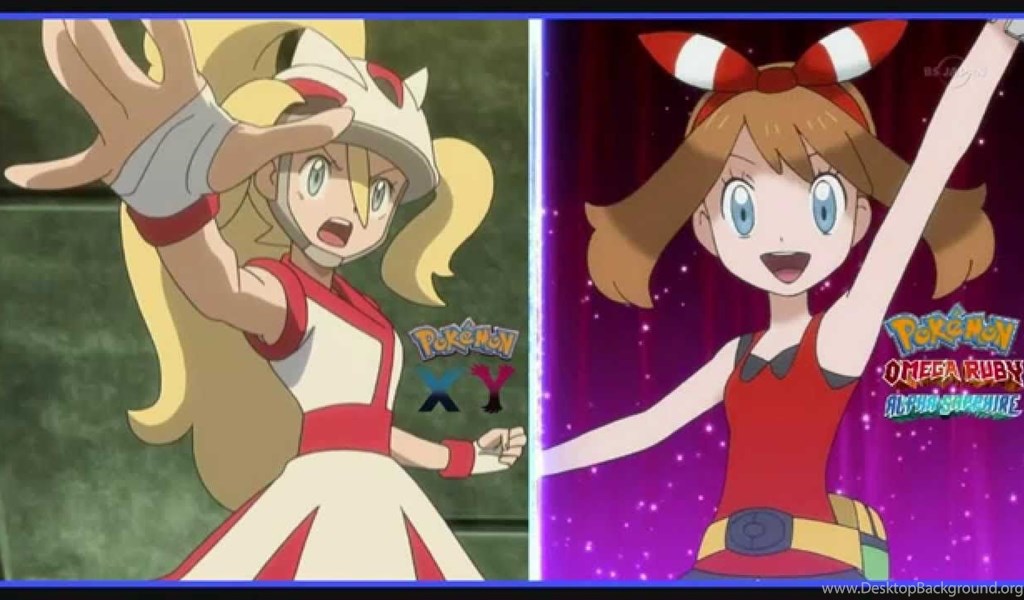 Pokemon Xy Alpha Sapphire Korrina And May Wallpapers Night Desktop Background
