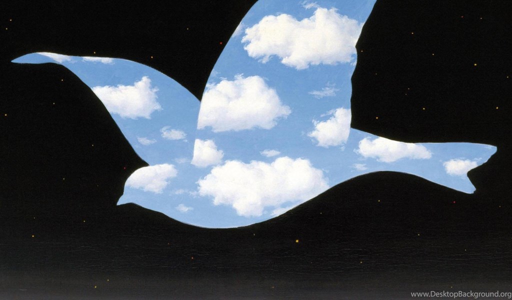 Rene Magritte The Kiss Wallpaper Desktop Background