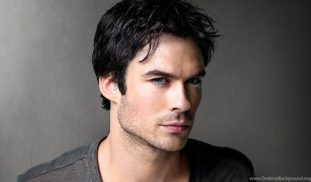 Download Vampire Diaries Close Up Damon Wallpaper | Wallpapers.com