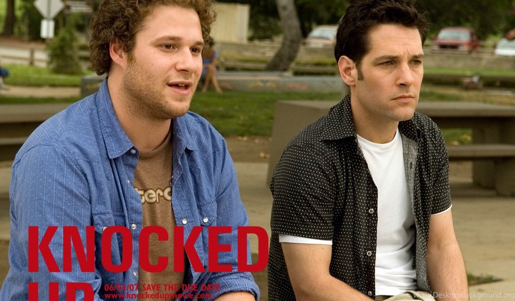 Knocked up.