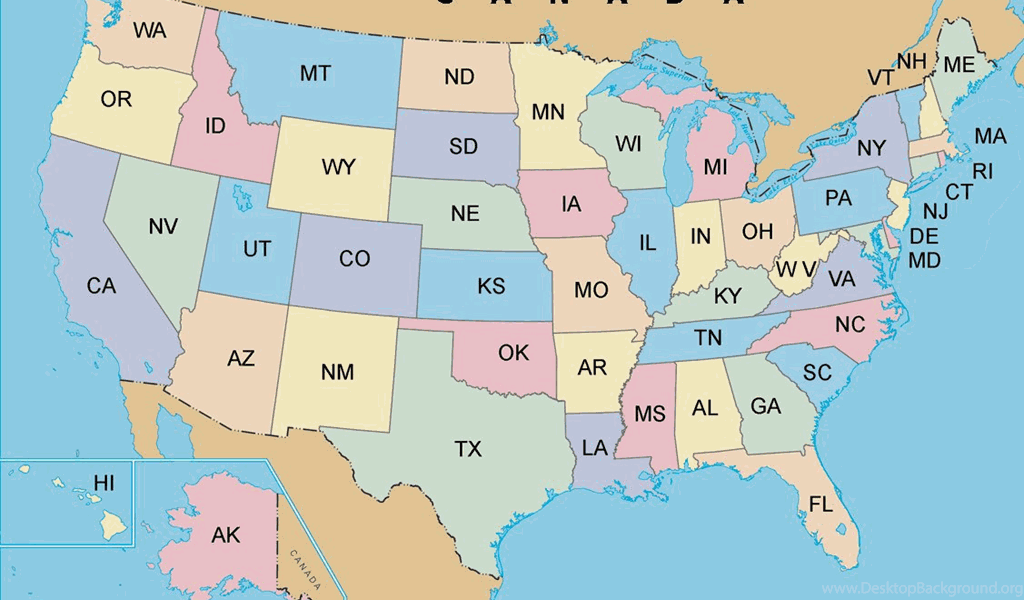 Maps Usa Map Initials Desktop Background