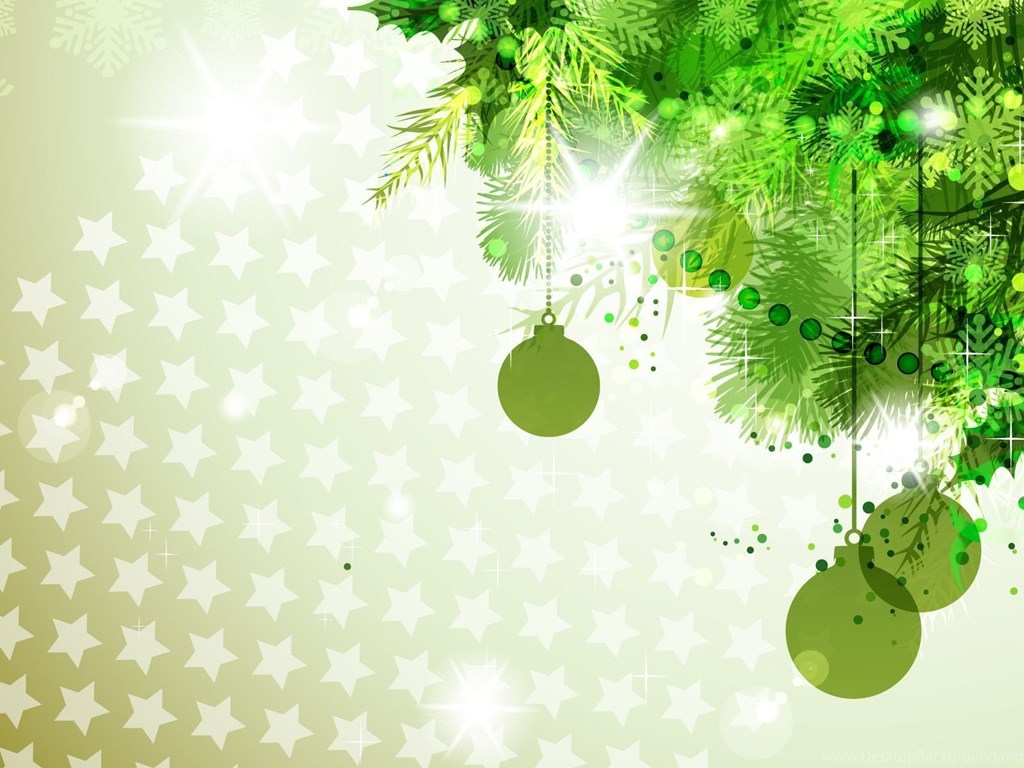 Green With New Year Decorations Backgrounds Christmas Colors Desktop Background