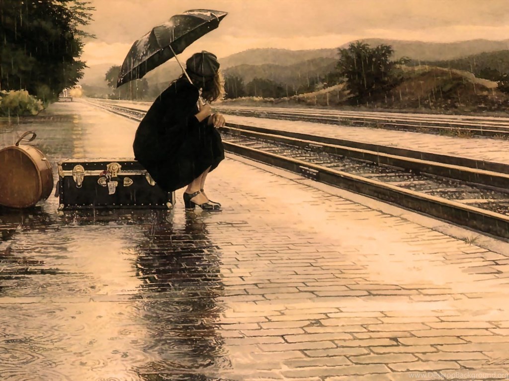 Время пришел он ушел. Расставание на перроне. Поезд жизни. Девушка на перроне. Дождь грусть.