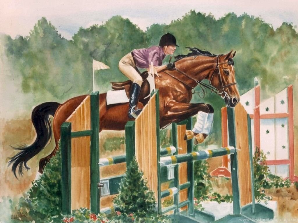 Наездник читать. Конный спорт. Лошади конкур. Конный спорт живопись. Лошадь прыгает.