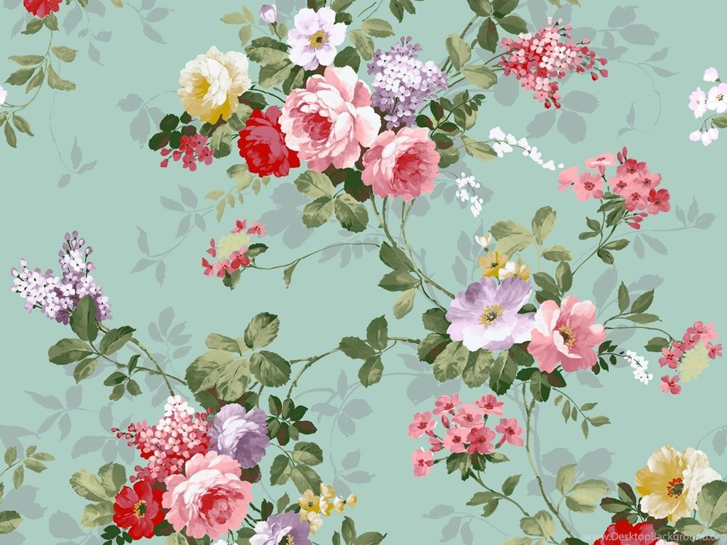 Cute Vintage Flowers Wallpapers Desktop Background