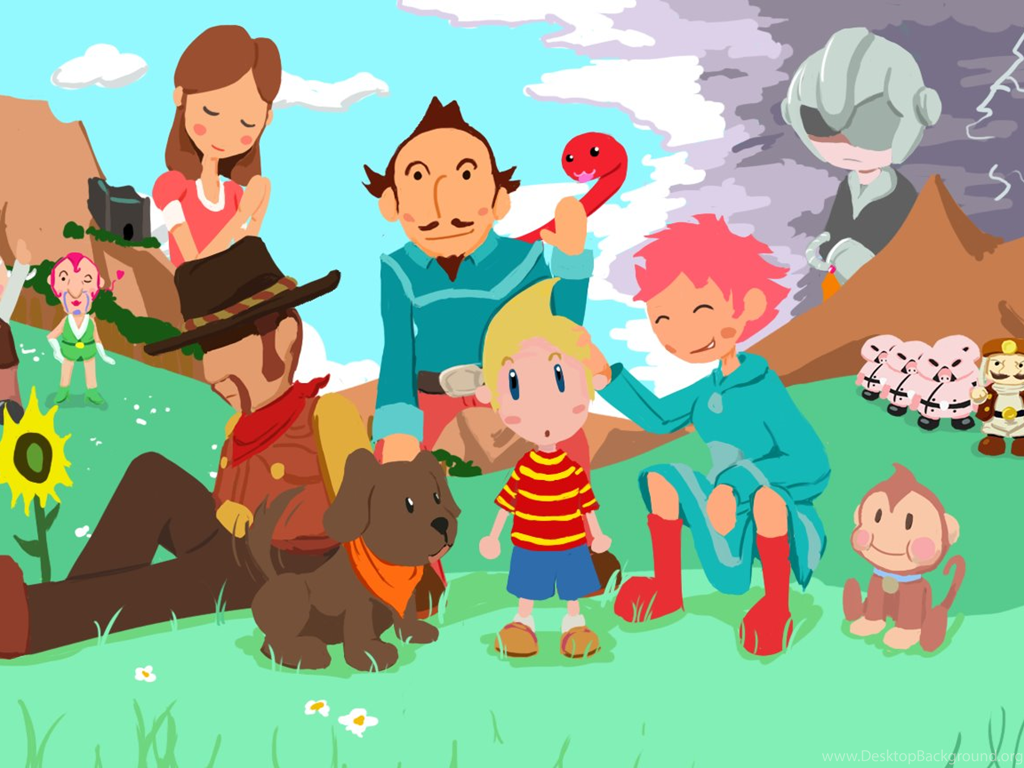 Mother video game. Mother 3. Mother 3 игра. Earthbound 3. Персонажи mother 3.
