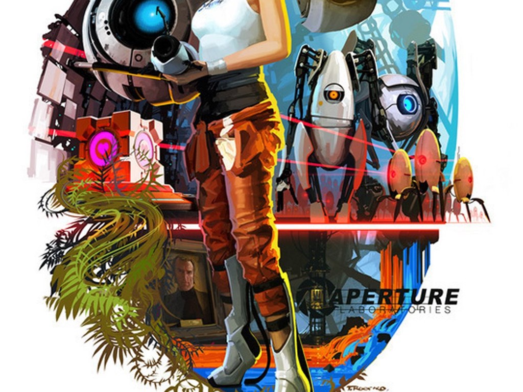 portal 2 iphone wallpaper portal 2 iphone wallpaper