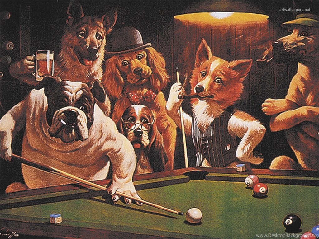 Dogs Playing Poker Wallpapers » Slotmachines Desktop Background