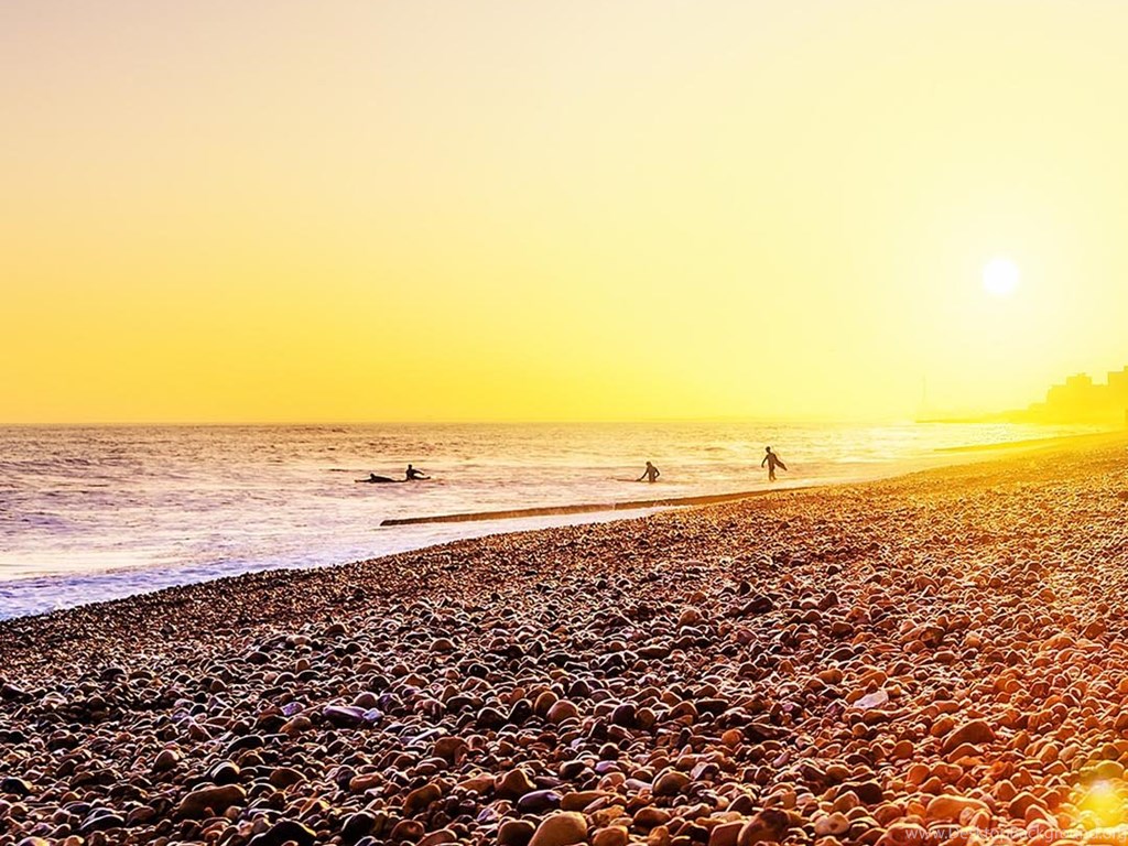 Brighton Beach Sunset Iphone 6 Plus Hd Wallpapers Ipod Wallpapers