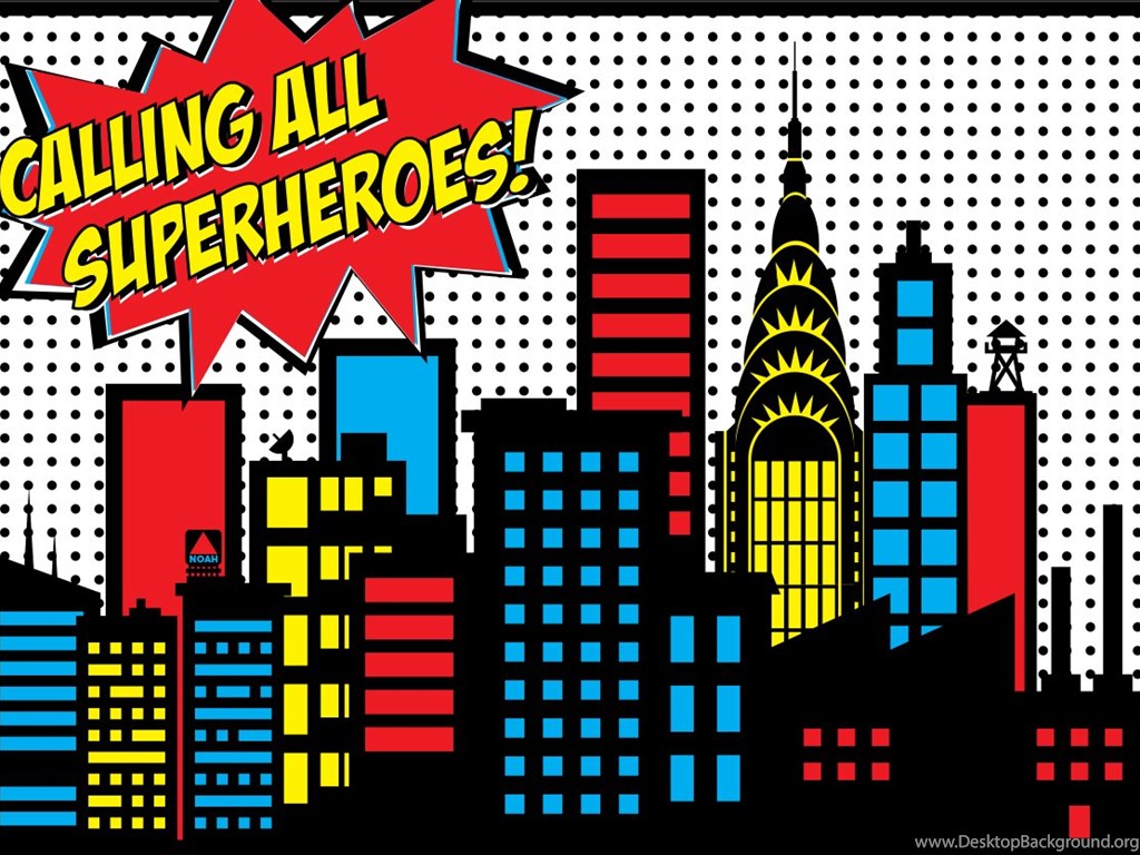 Superhero Backgrounds For Parties Desktop Background