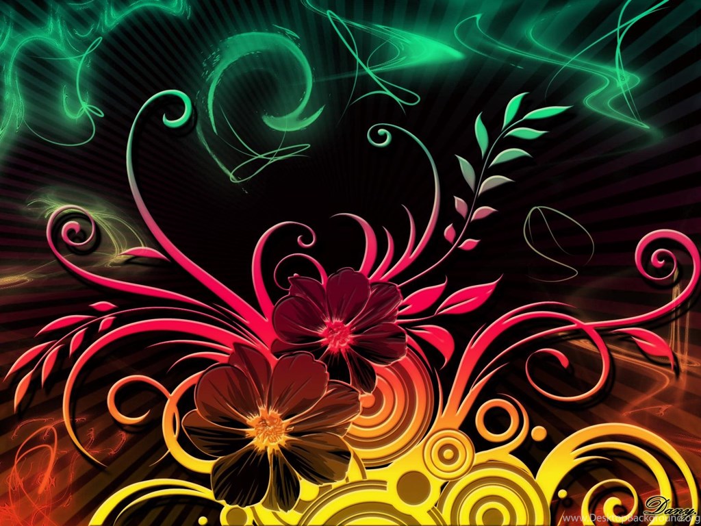 Flowers For Colorful Abstract Flower Wallpapers Desktop Background
