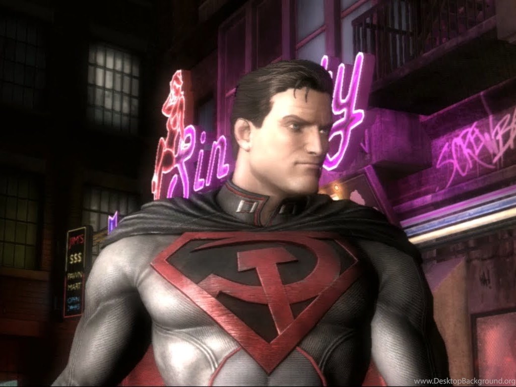 Injustice Gods Among Us Superman Red Son Costume Gameplay Youtube Desktop Background