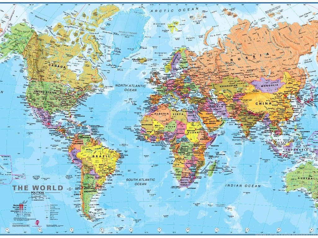 High Resolution World Map Colorful Wallpapers Full Size