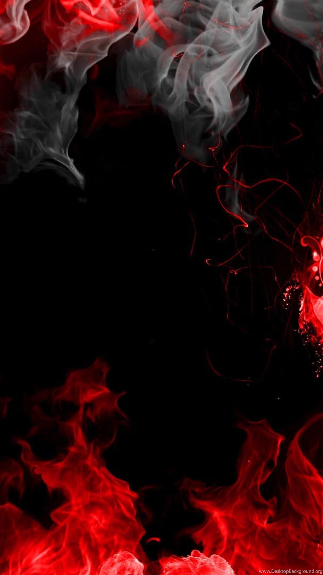 Download Wallpapers 3840x2160 Abstraction, Red, Smoke