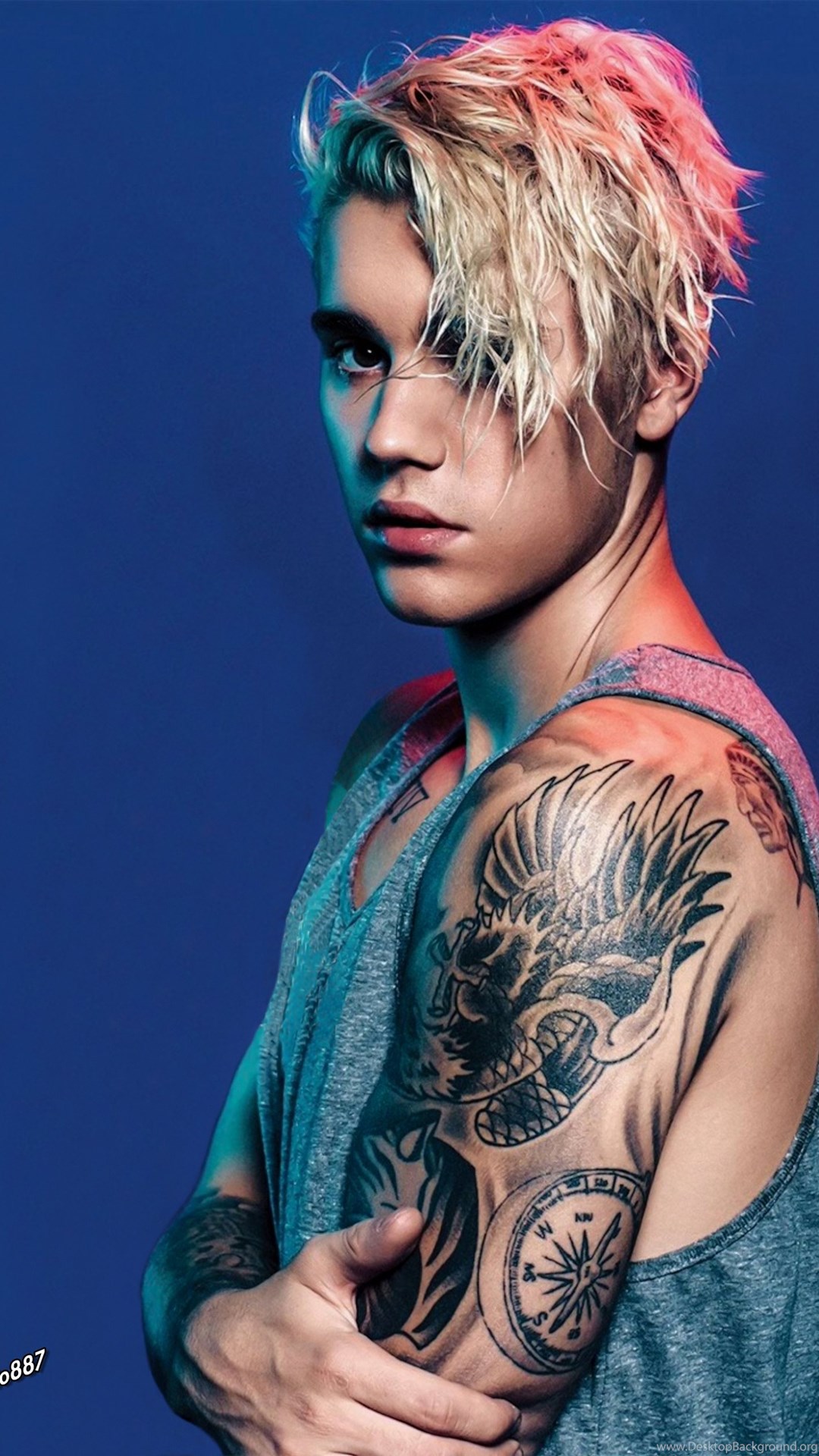 Justin Bieber New 2015 Hairstyle Photoshoot Desktop Background