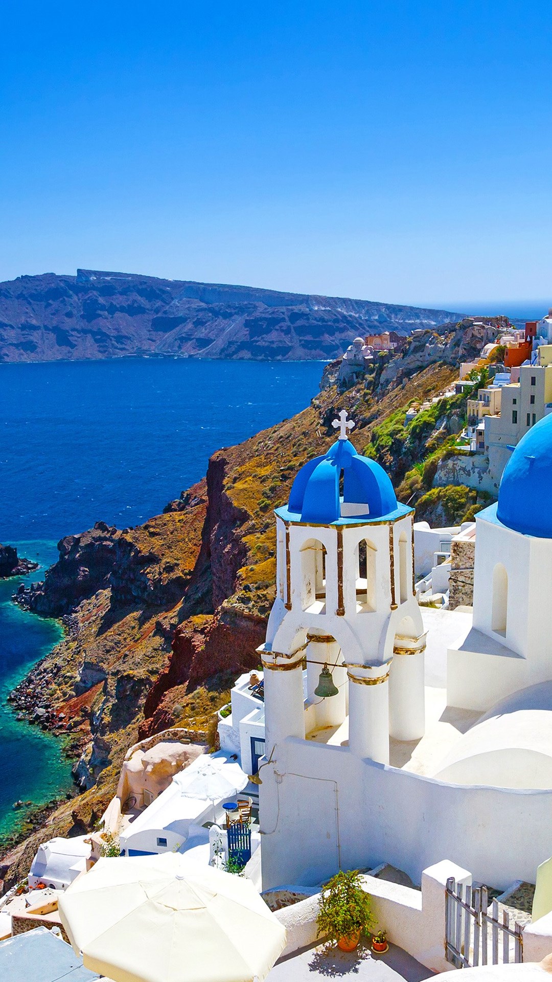Best Santorini Cyclades Islands Aegean Sea Greece 4K Wallpapers Jpg