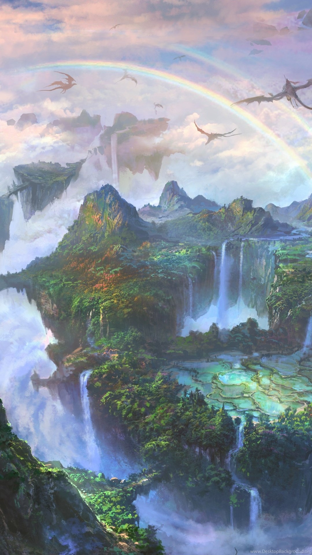 Fantasy Landscape Art Artwork Nature Scenery Wallpapers Desktop Background
