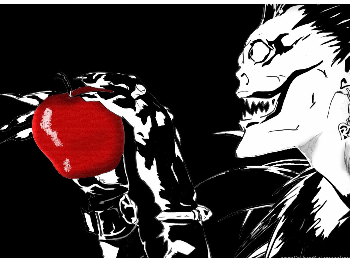 Hd Death Note Ryuk Shinigami Polychromatic Wallpaper 1734x1218 Px