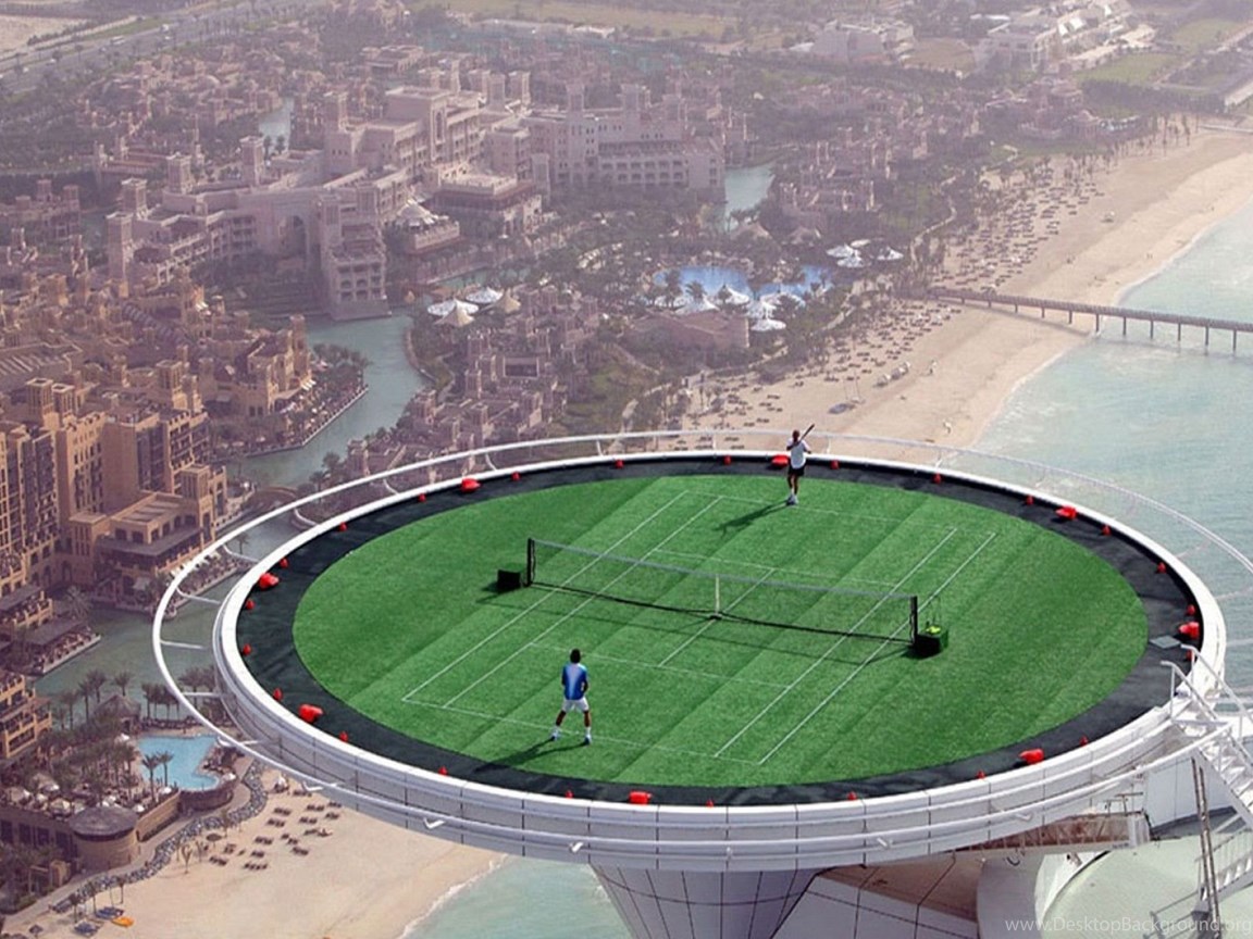 Burj al arab теннисный корт