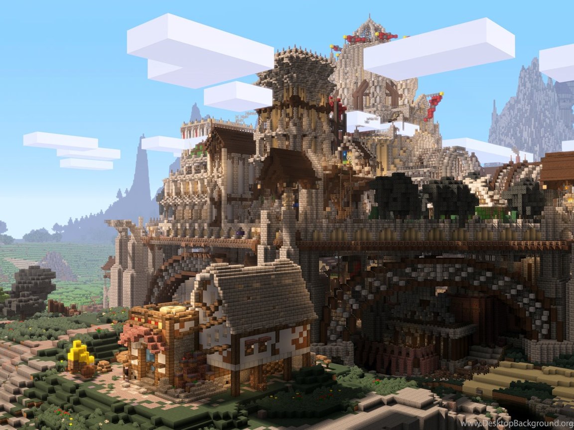 Download 1600x900 Minecraft Ramparts Wallpapers Desktop Back