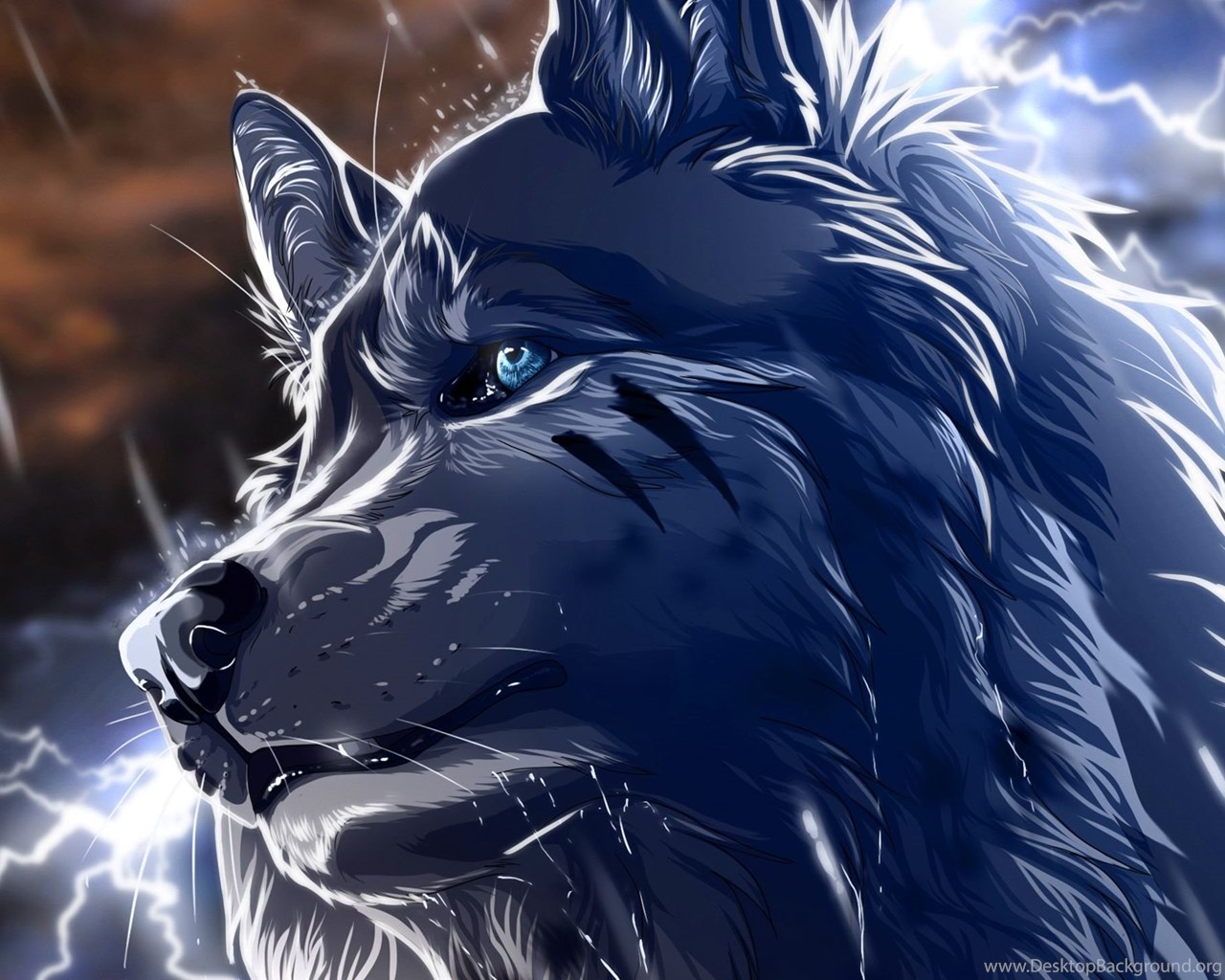 2560x1440 Anime Wolf Wallpapers Desktop Background