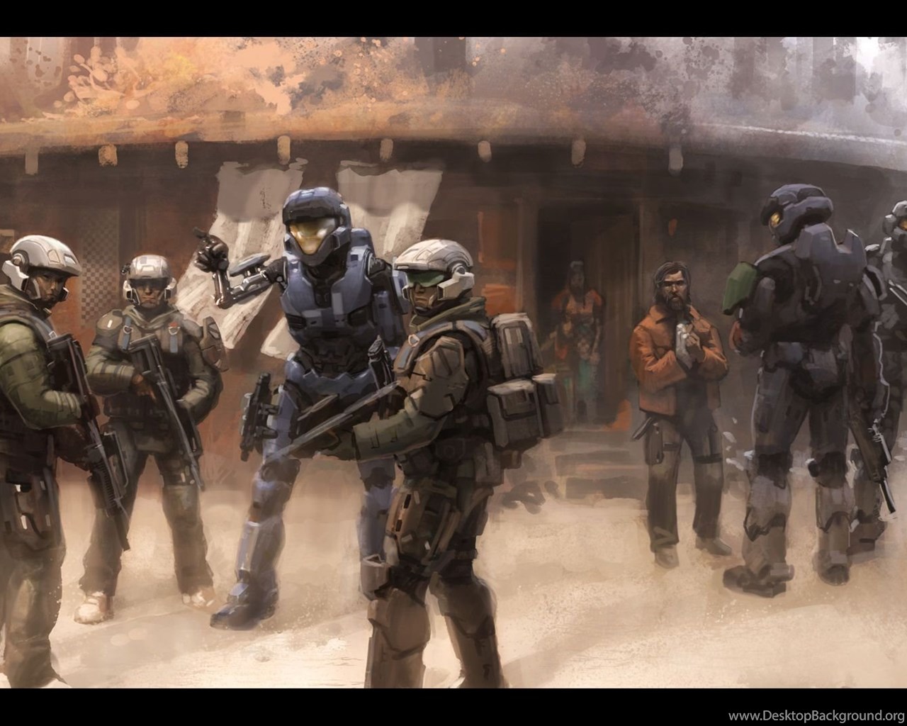 Download Halo Reach Reach Civilians Widescreen Hd Wallpapers Fullscreen Sta...