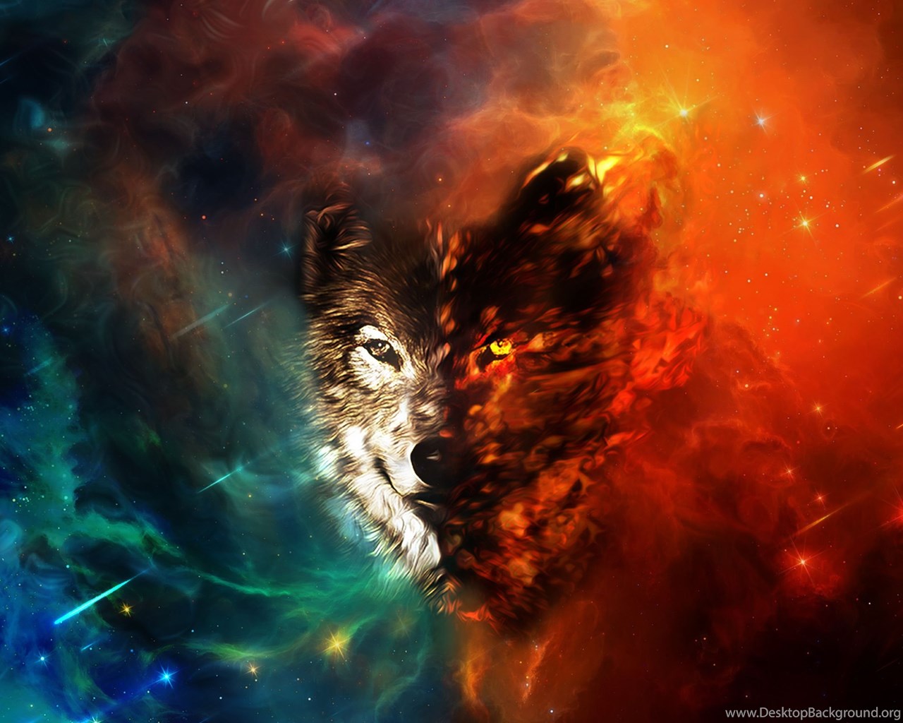 Top Space Wolf Wallpaper Images For Pinterest Desktop Background