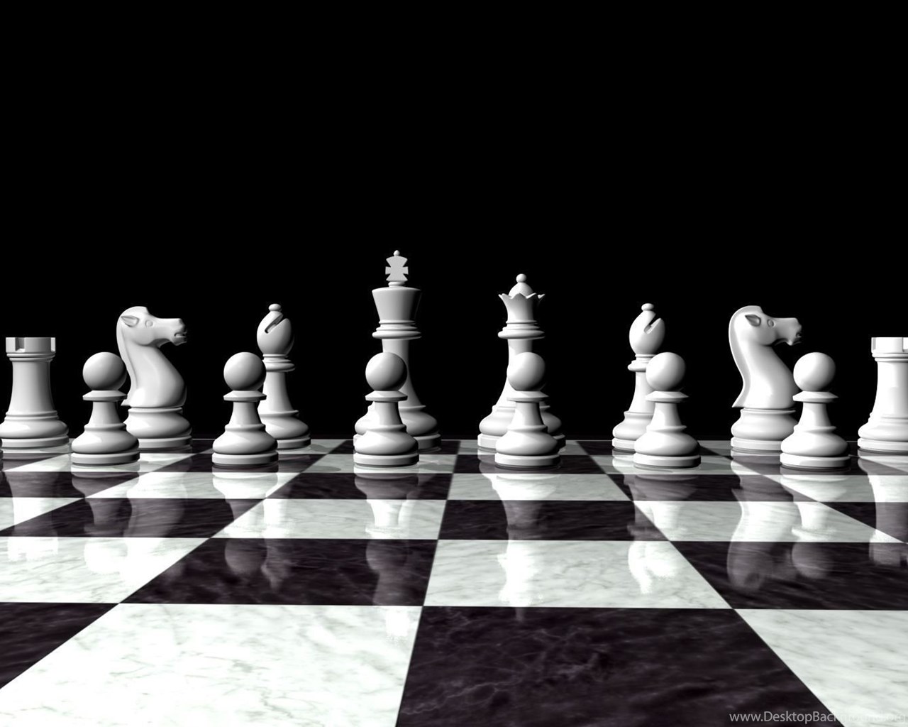 На шахматной доске 5 белых фигур