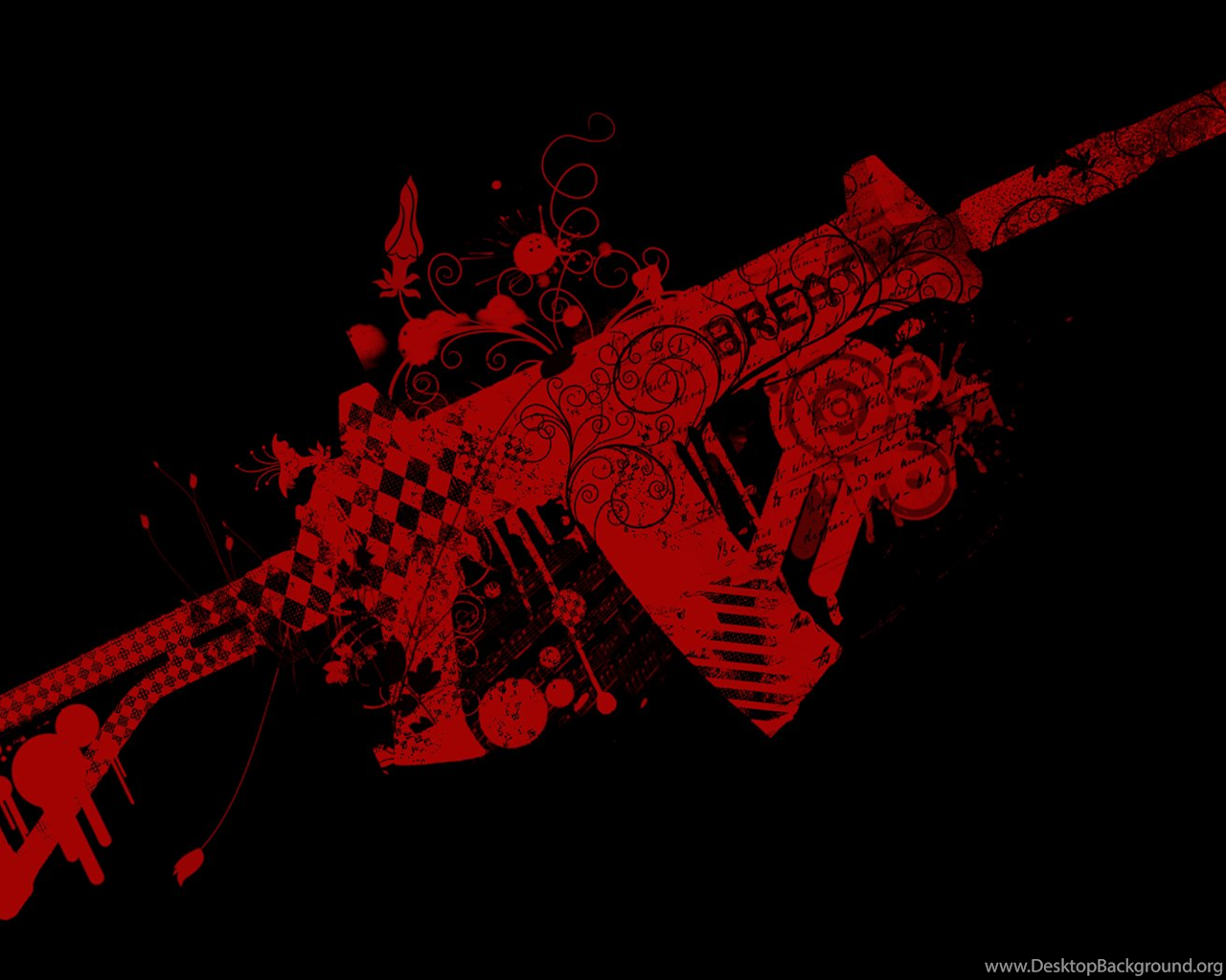 Sniper Rifle.Mechanical.Aesthetic. Desert Eagle.Black.Red.RWBY - AI  Generated Artwork - NightCafe Creator