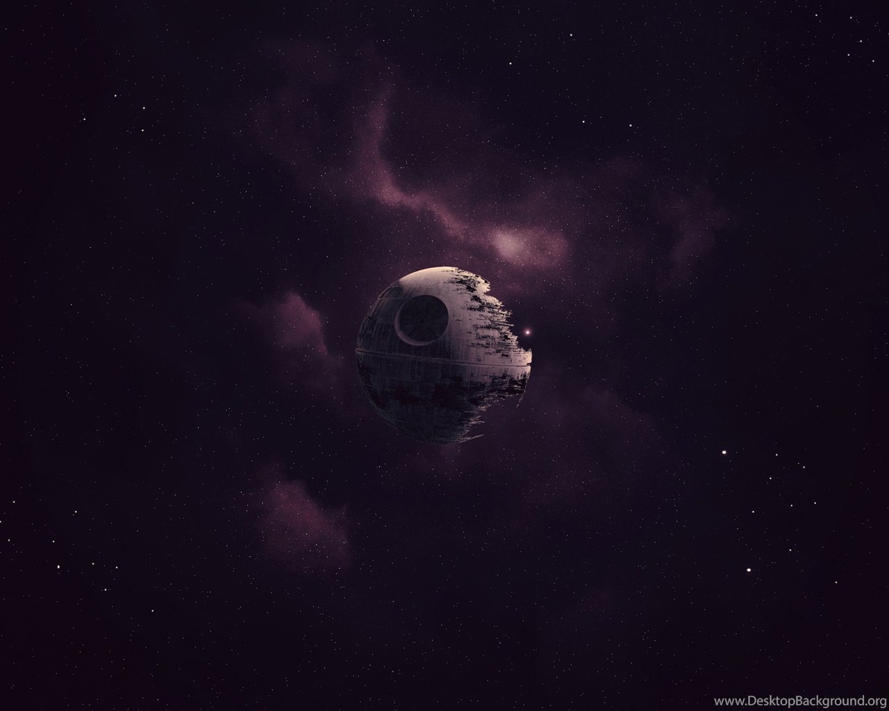 Star Wars Death Star Artwork Space Purple Wallpapers Hd Desktop Background
