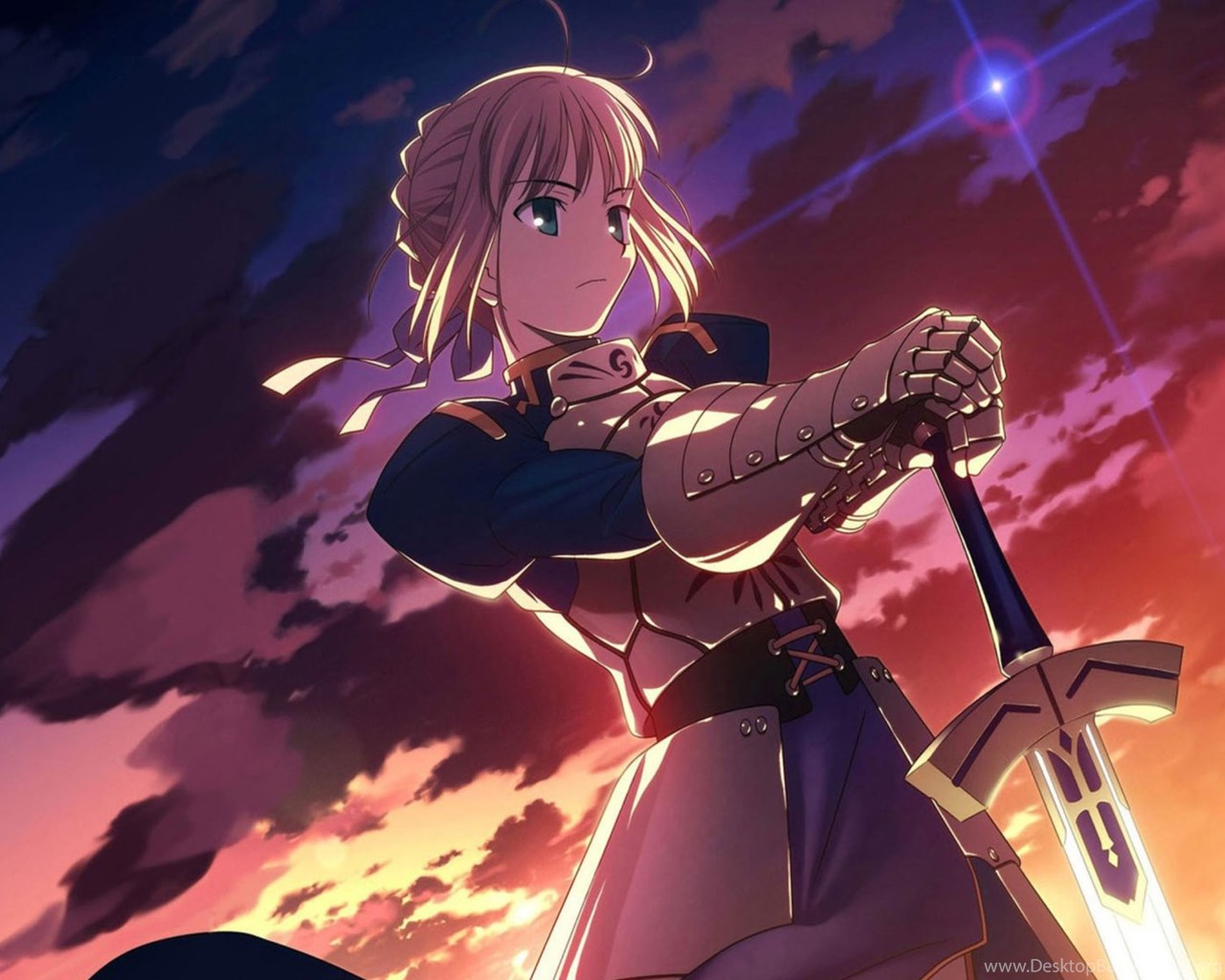 Saber From Fate Stay Night Wallpapers For Widescreen Desktop Pc Desktop Background
