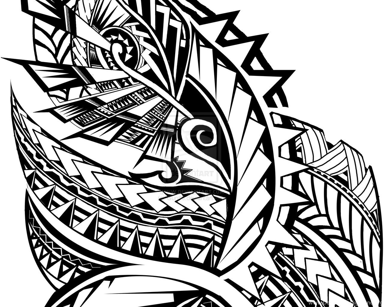 Polynesian Leg Tattoo Tattoo Pinterest Desktop Background
