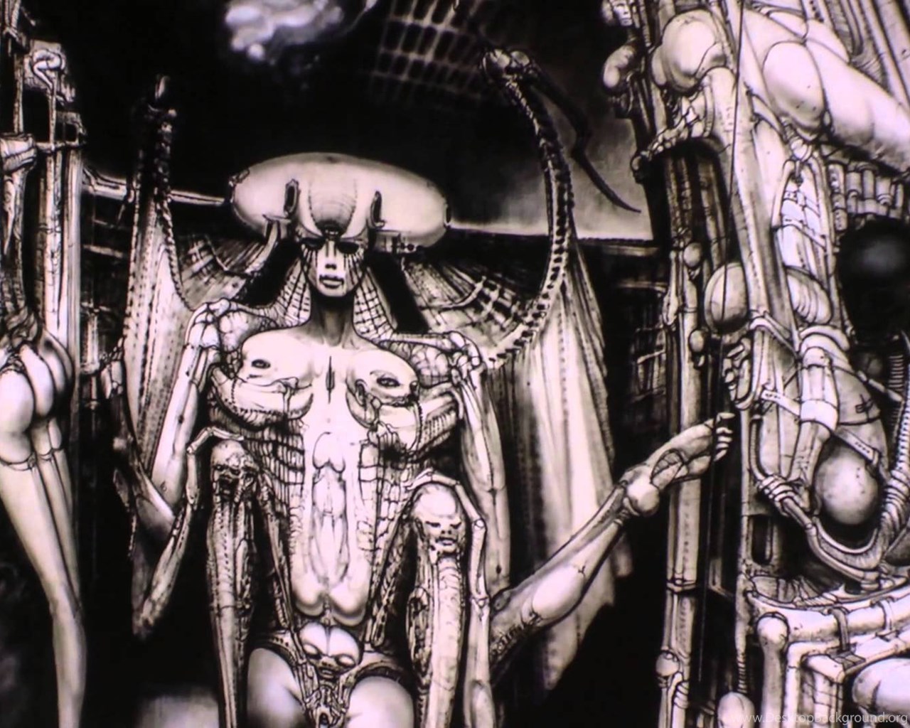 H R Giger Art Artwork Dark Evil Artistic Horror Fantasy Sci