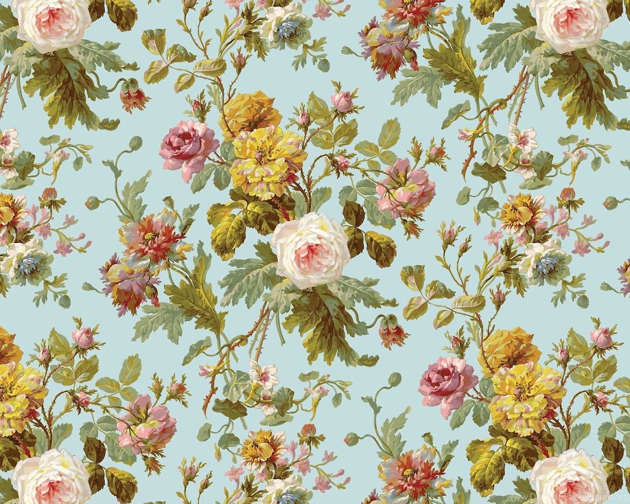 antique floral vintage pattern