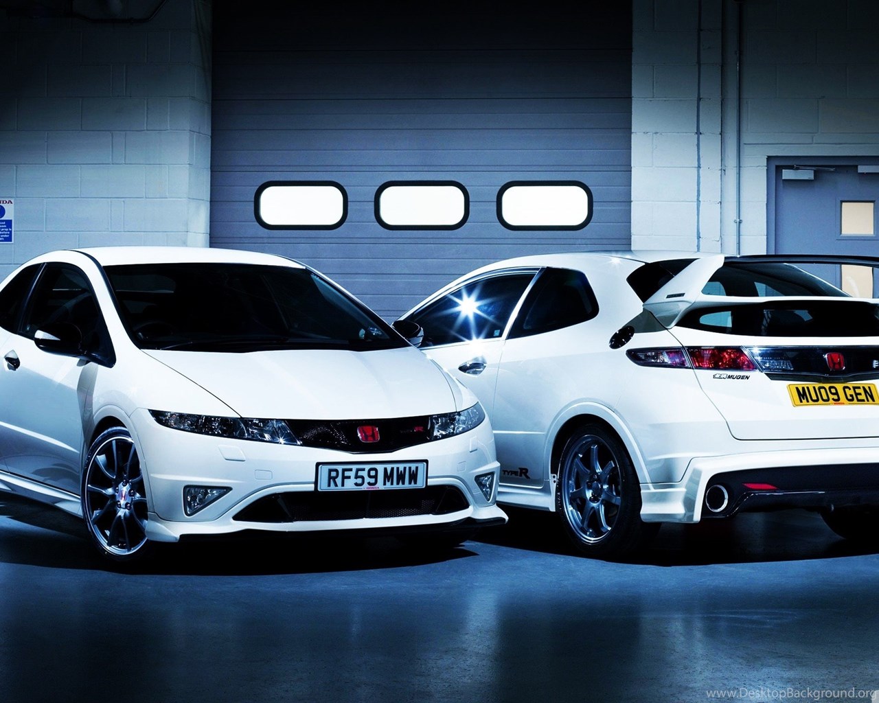 Honda Civic Type r белая