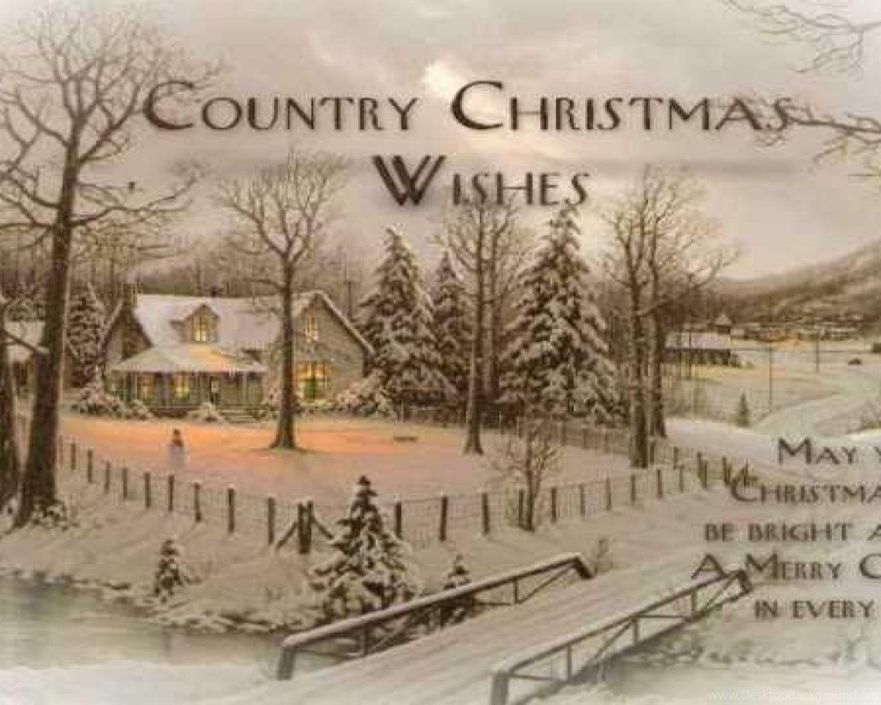 Download Country Christmas Wishes HD Wallpaper, Get It Now! 