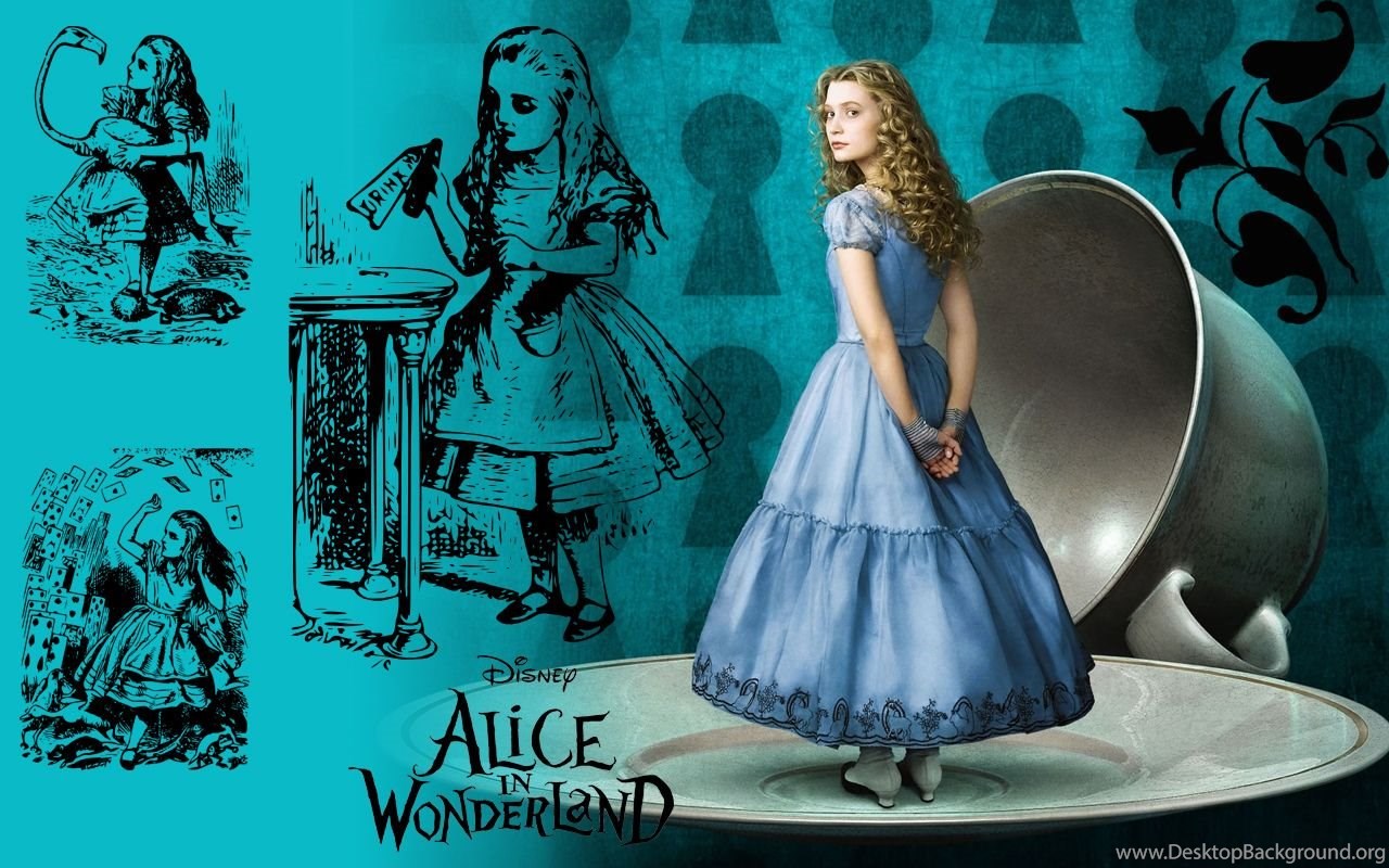 Download Alice Wallpapers Original Line Drawings Alice In Wonderland ... 