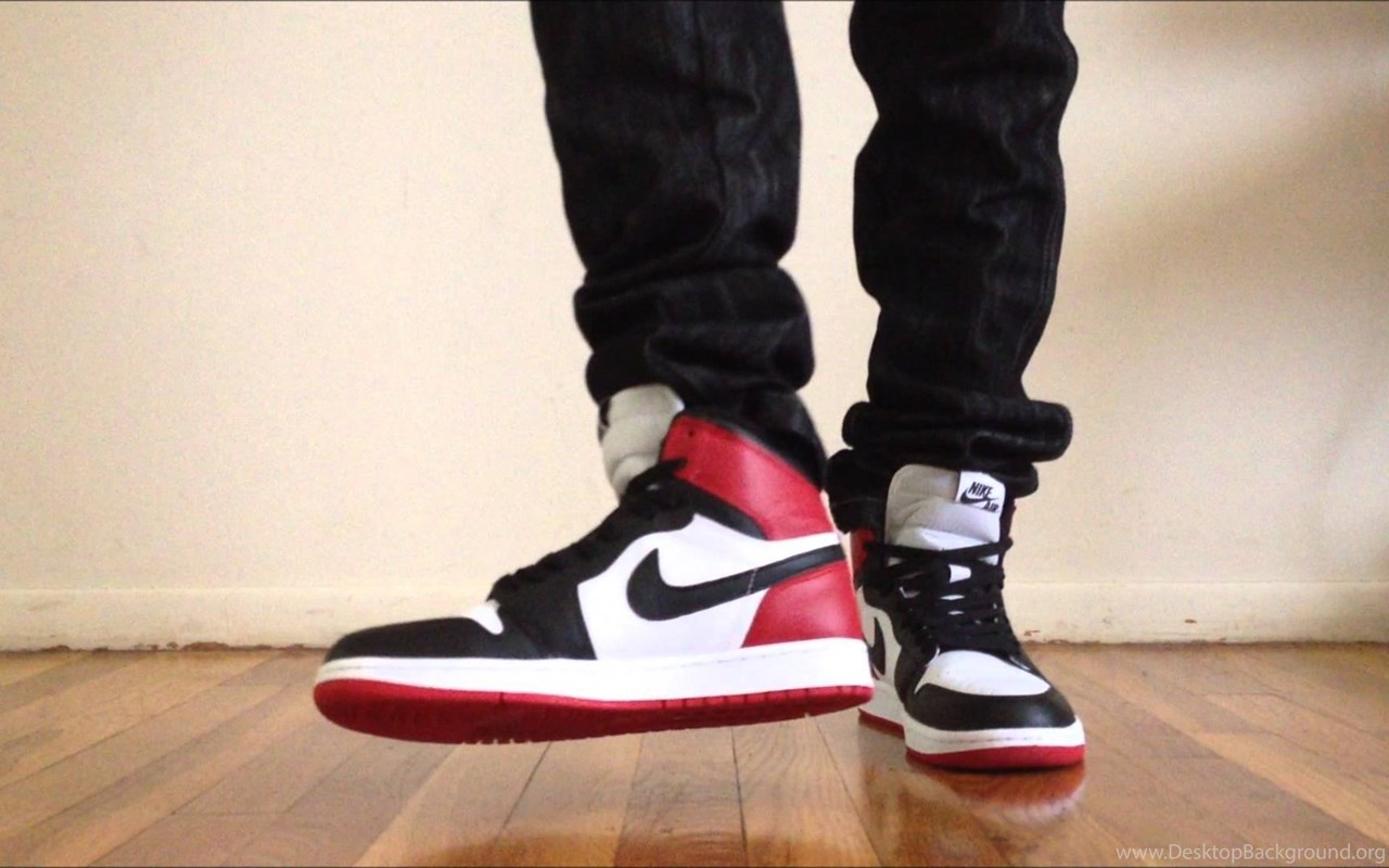 Jordan black toe on feet online