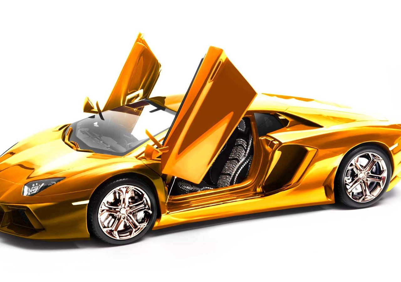 Lamborghini Aventador s Золотая