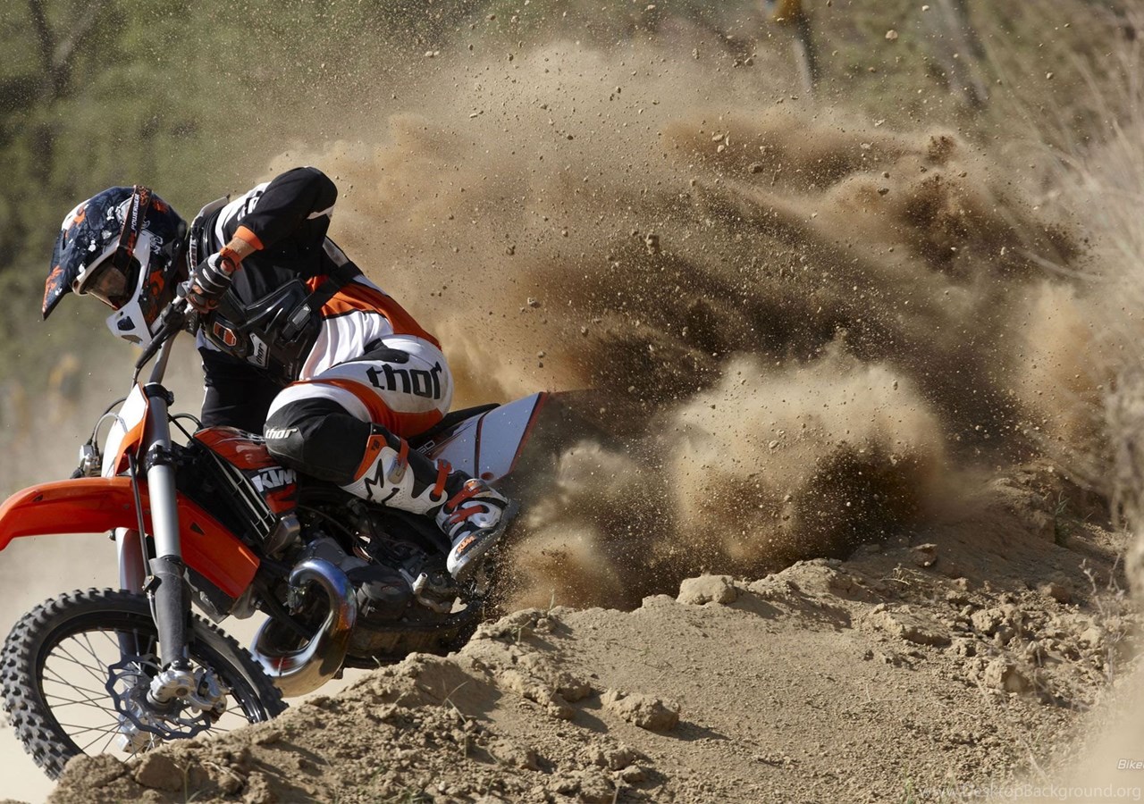Мотокросс KTM фон