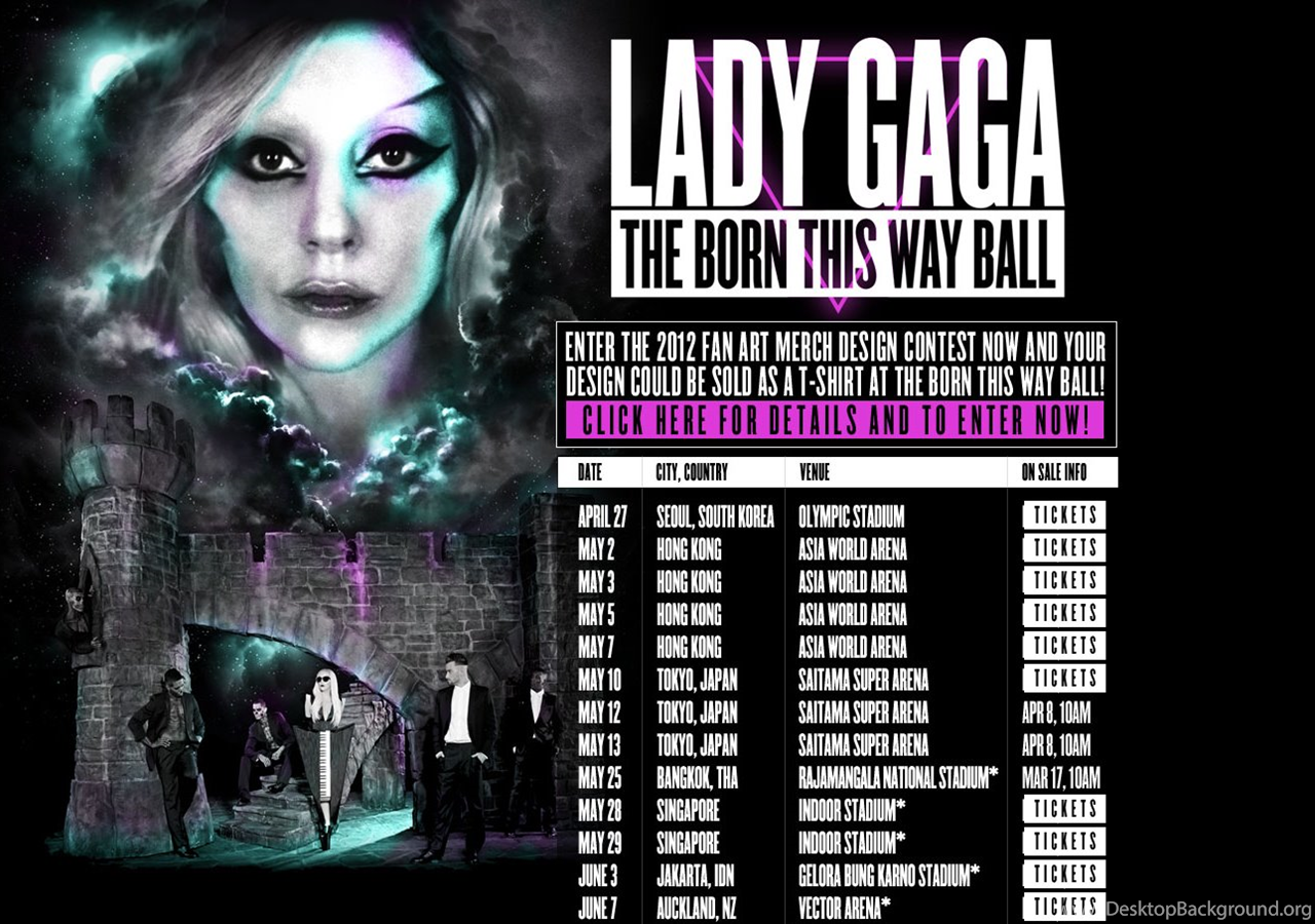 Lady Gaga Born This Way Ball Tour New S Desktop Background