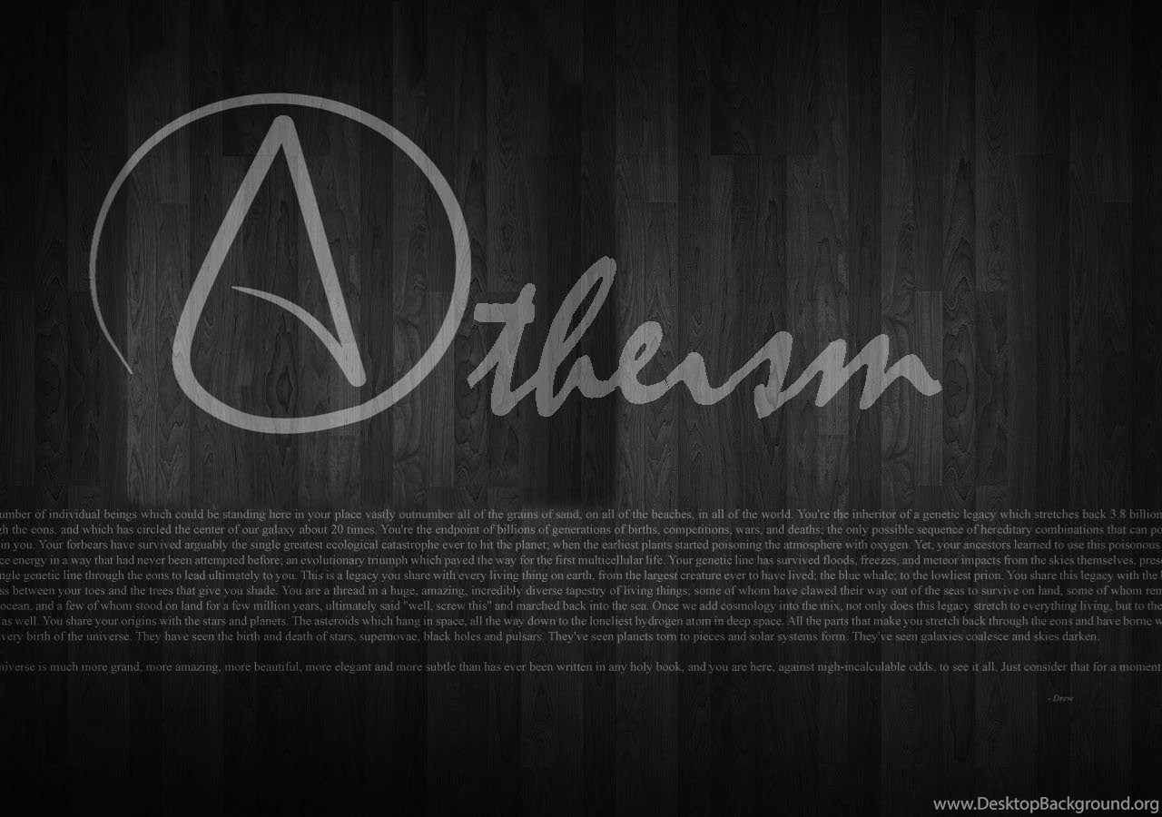 Символ атеизма обои
