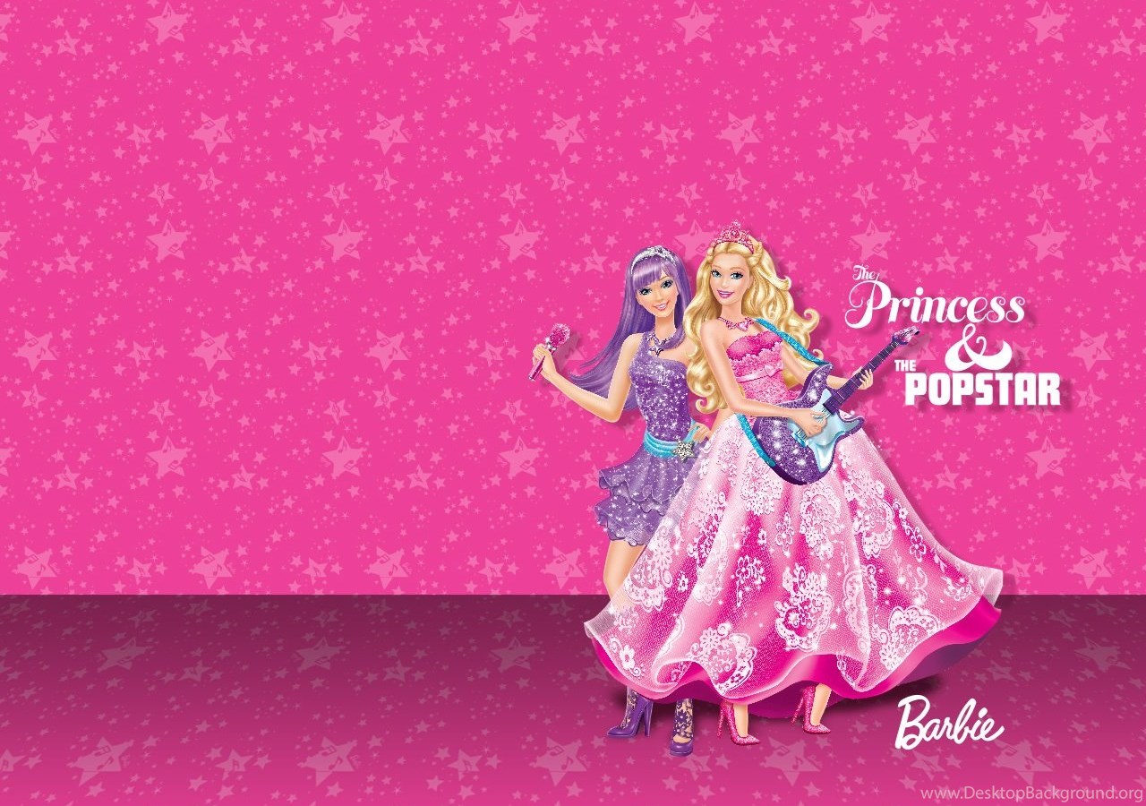 Розовый фон барби