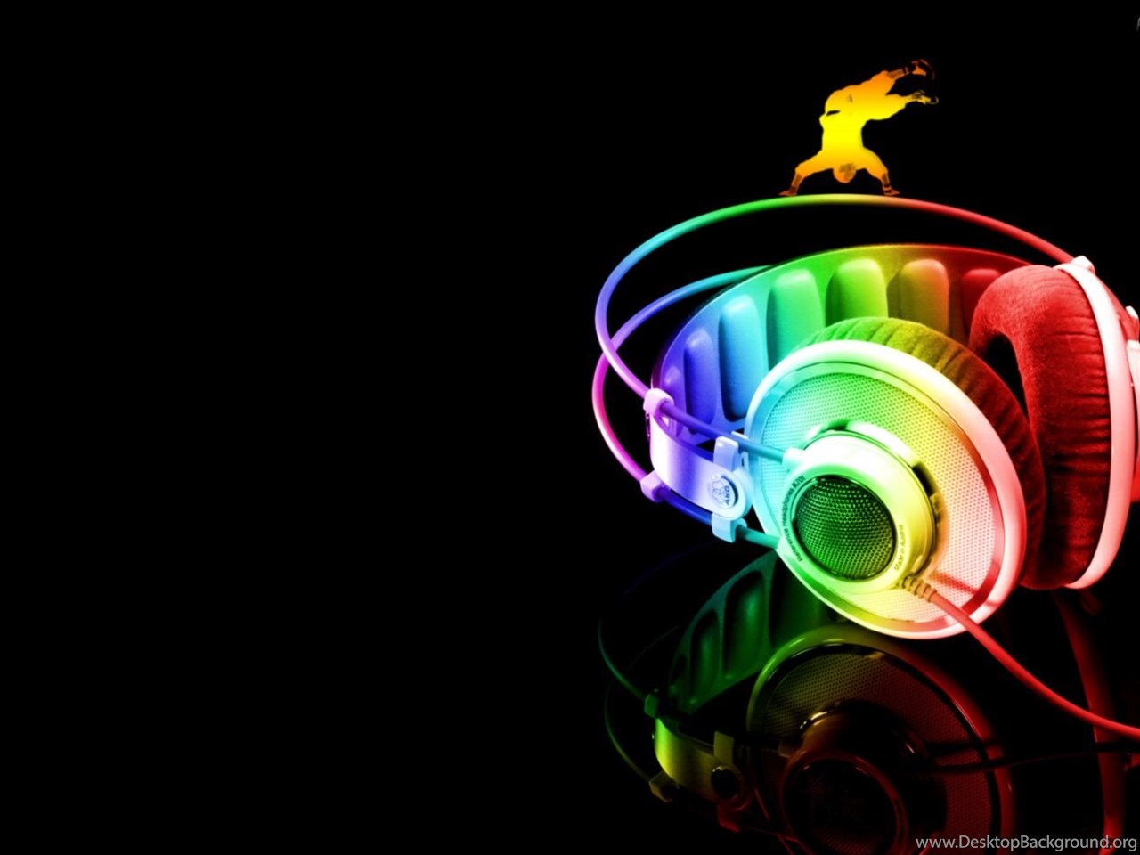 Abstract Rainbow Wallpapers Music Desktop Background