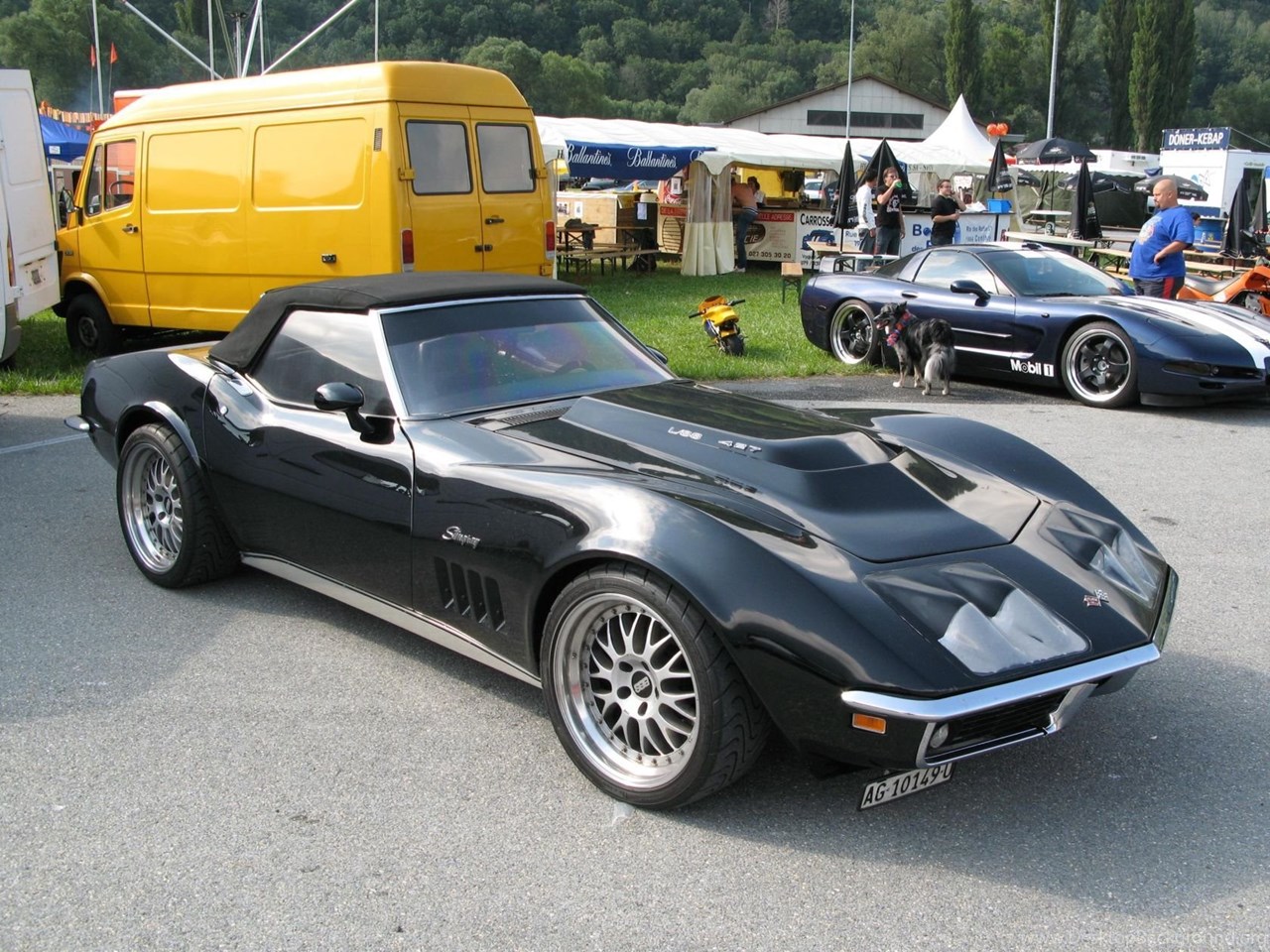 Download Free Wallpaper, Corvette C3 Sexy Black Fullscreen Standart 4:3 128...