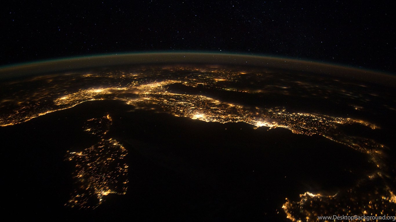  Earth  From Space At Night  Wallpaper  Desktop Background