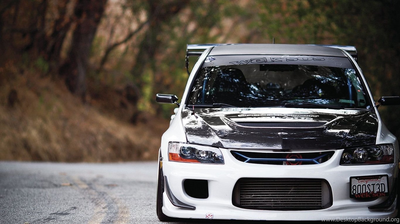 Mitsubishi Evo White Dbedho FewMo Cool Car Wallpapers
