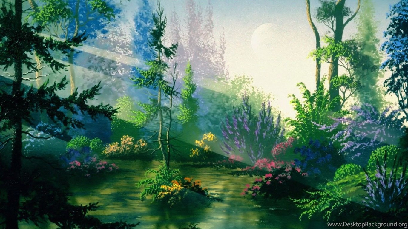 Fantasy Forest 1920x1080 Hd Wallpapers And Free Stock Photo Desktop